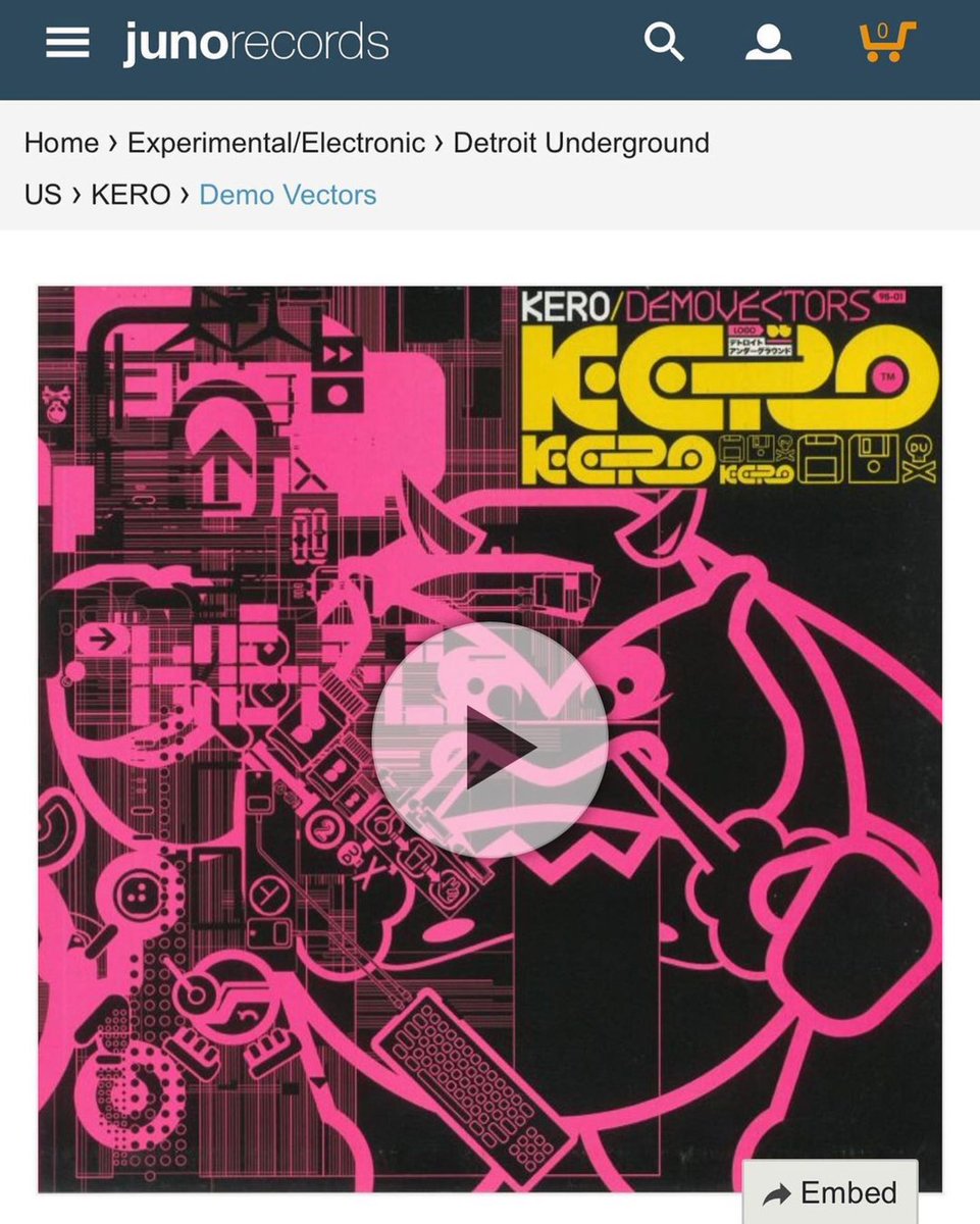 detundrecords's tweet photo. DU™️ #Repost @djkero
・・・
KERO - Demovectors at @junorecords
https://t.co/XDviCEwka0
Detroit Underground US
Format: coloured vinyl LP
Cat: DETUND 44
Genre: Experimental/Electronic
#vinylrecord #demovectors #detund #detroitunderground #💽💾☠ https://t.co/90t0f2jXJb