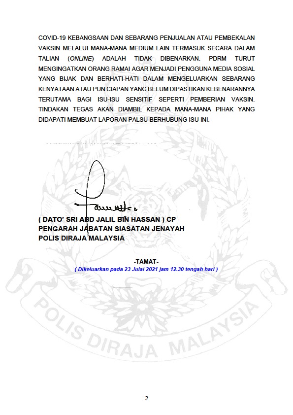 Contoh Surat Kebenaran Nikah Anggota Polis