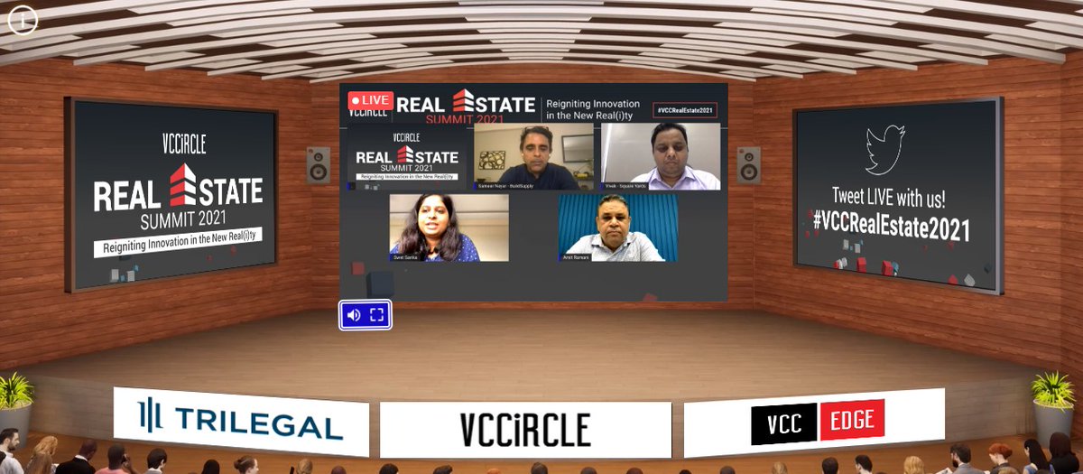 vccircle's tweet photo. We commence the Real Estate Summit 2021 with Panel Discussion 1 on How Proptech is pivotal to success? The speakers deliberate on how investors, operators, tech companies, lenders, and asset owners can collaborate to innovate?
#VCCRealEstate2021 #RealEstate #Proptech https://t.co/a2jqB64SGw