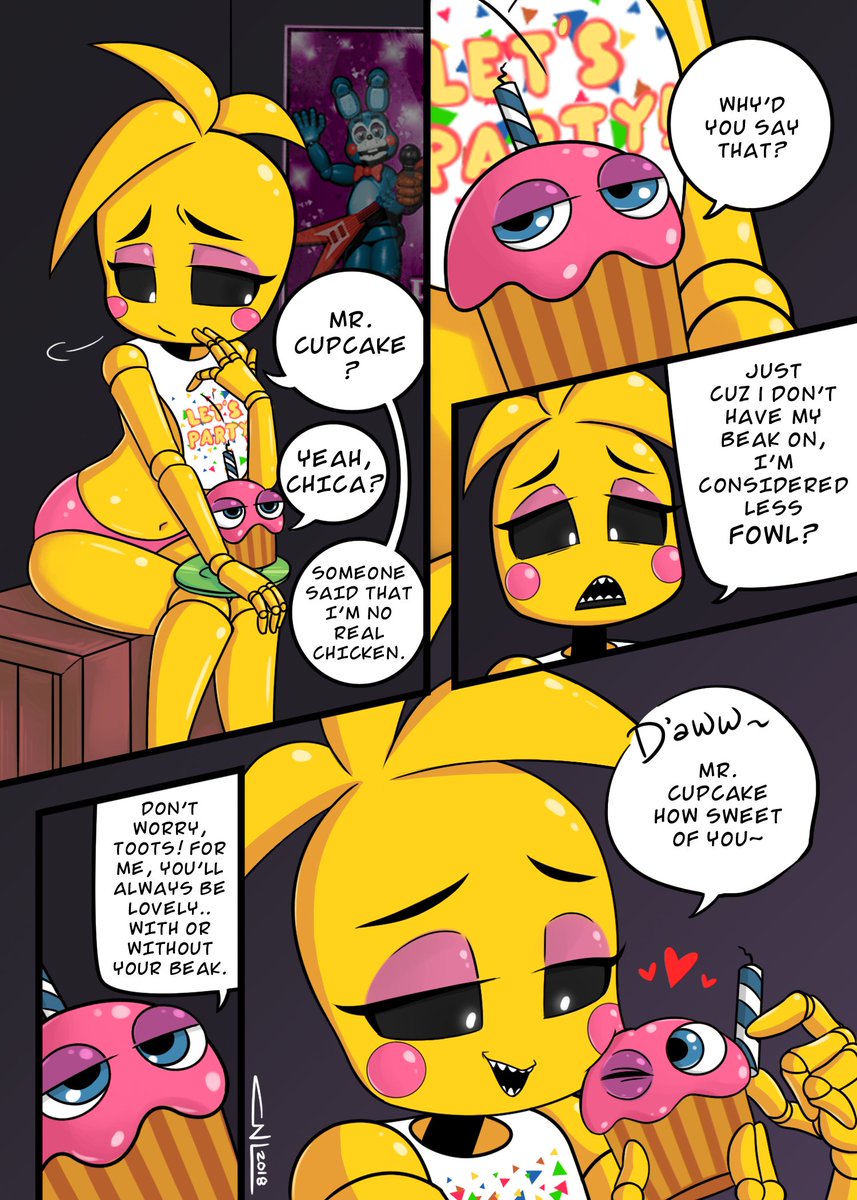 But here she is lol :'#FNAF #Chica #comics.