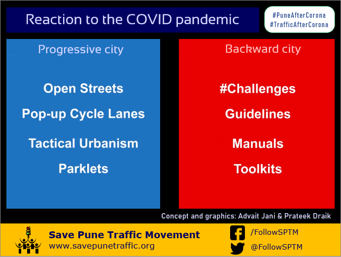 FollowSPTM's tweet photo. #progressive_city
10) Developed cities built cycle lanes, converted parking to parklets (small parks), in response to COVID.
We did a lot of things too - but just on paper :( https://t.co/w578HssPSy