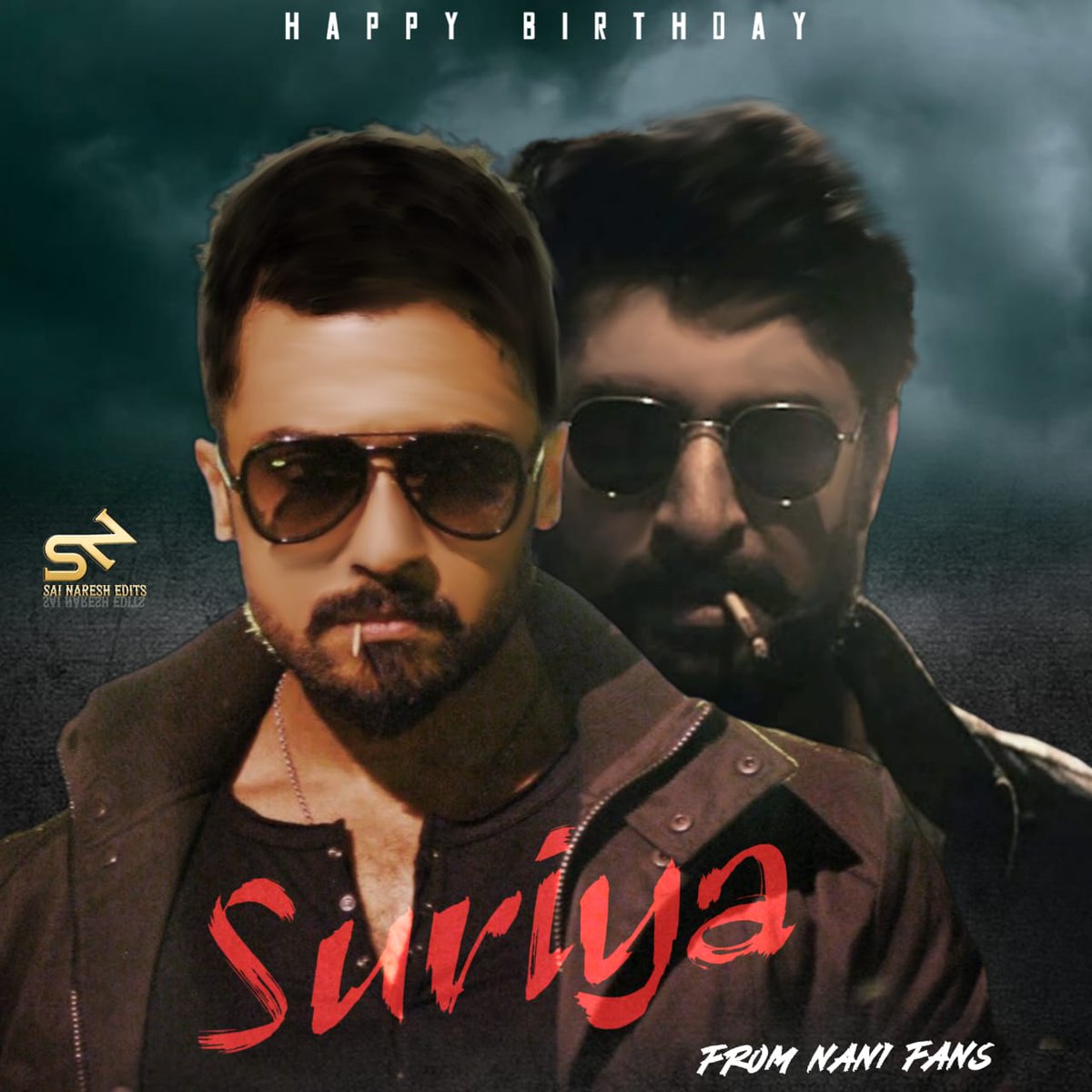 SaiNani27's tweet photo. Wishing a Very Happy Birthday @Suriya_offl Anna..❤

Have a good health and  Successful year Ahead #Suriya anna ...😇
Wishes On Behalf of @NameisNani Fans....😍

 #EtharkkumThunindhavan #TuckJagadish #Nani 
#HappyBirthdaySuriya https://t.co/HOj5ugg04C