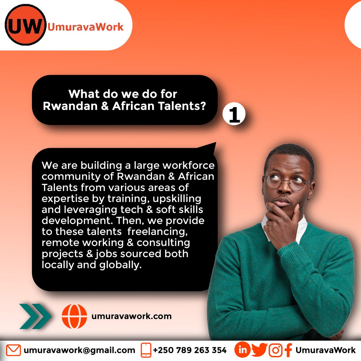Jobra__'s tweet photo. We are building a large workforce community for African Vetted Freelance Talents across various areas of expertise. Register today at https://t.co/bmGXl6n37A as a #Freelancer, #RemoteWorker & #AssociateConsultant #Rwanda #RwOT https://t.co/i4Y2e6Kjxz