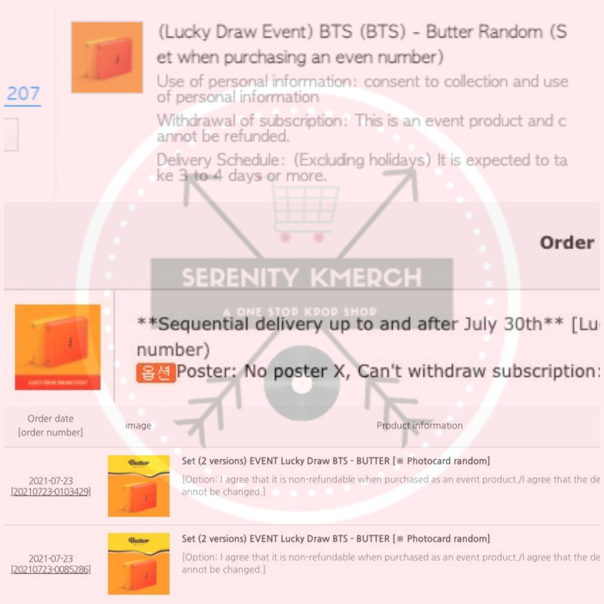 _agustmind's tweet photo. BTS BUTTER LUCKY DRAW ALL SECURED
7 sets m2u
2 sets soundwave
6 sets powerstation
#SERENITY_PROOFS https://t.co/XTcJRetBJV
