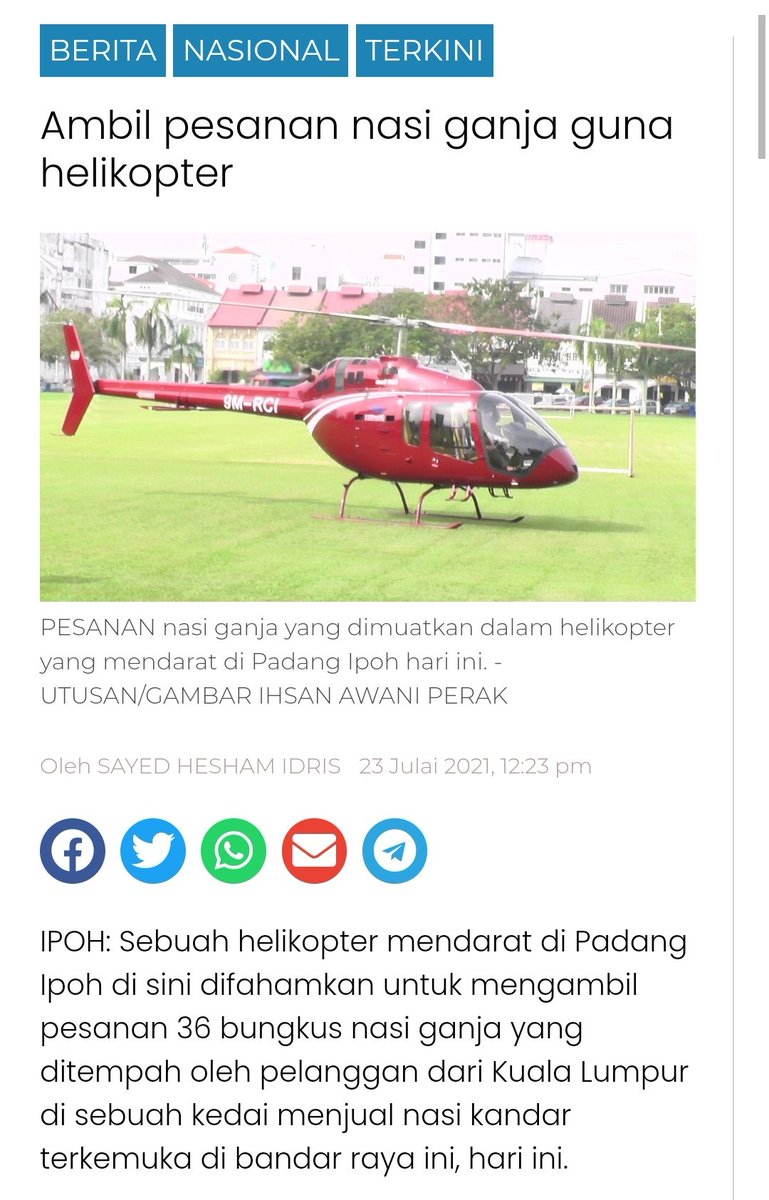 Nasi ganja helikopter