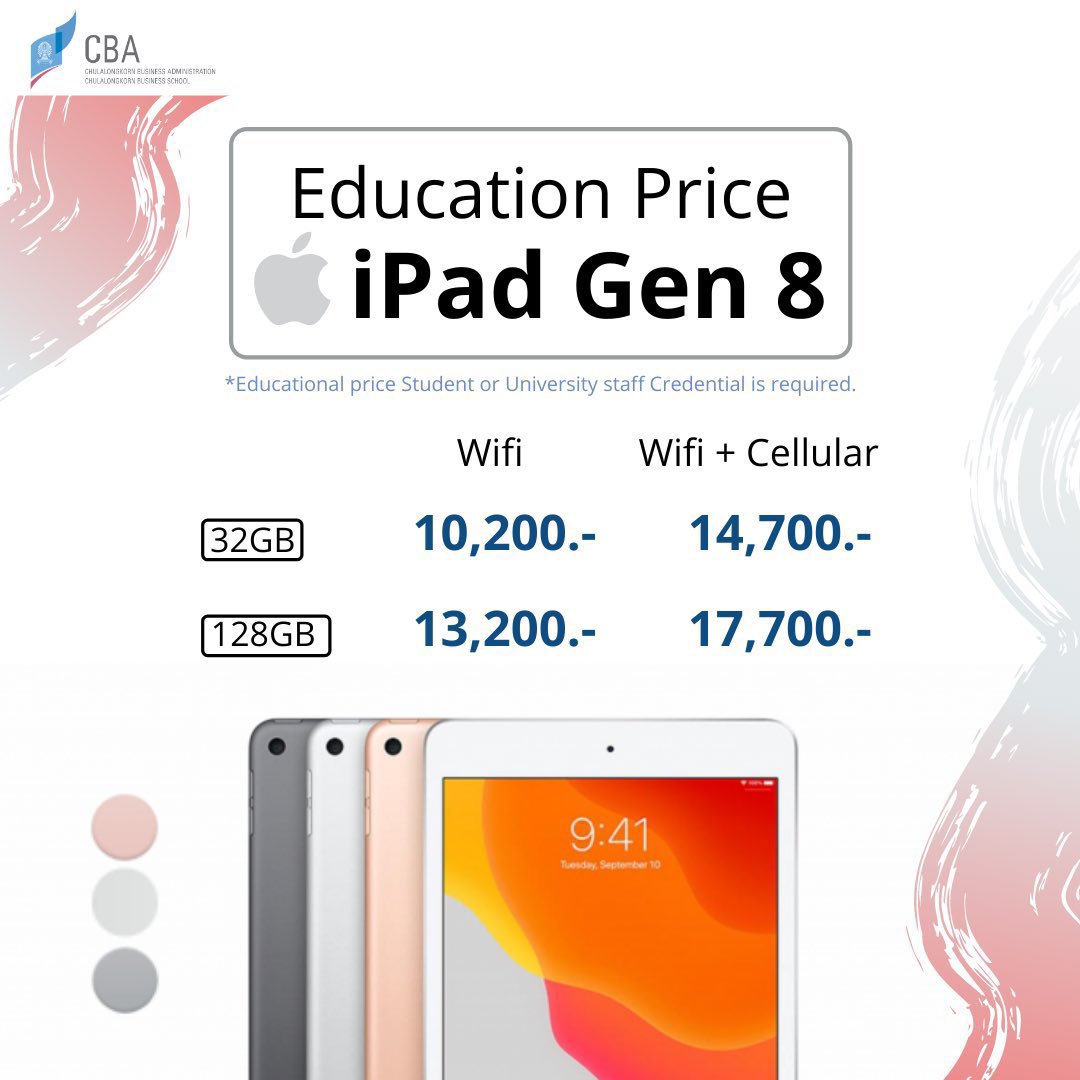 CBA2021_ik's tweet photo. 📣iPad Gen 8 Wifi 128GB วันนี้มีของเข้าอีกน้าสีspace grey ใครตามหาอยู่รีบทักเค้ามานะคะ 🥺❤️
#ไอแพดราคานักศึกษา #ไอแพดair4 #ไอแพดเจน8 #ไอแพดราคานักศึกษา #���อแพดมือสอง https://t.co/NWEZRTK7aQ