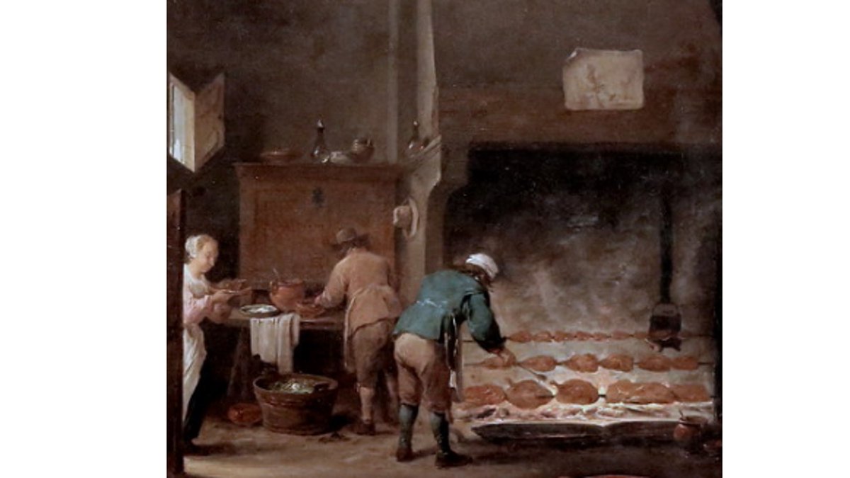 nbmnuria's tweet photo. A l’ast del XVII 
Detall, Interior de cuina 
de David Teniers II. 1610-1690. https://t.co/U9eA7o7BuZ