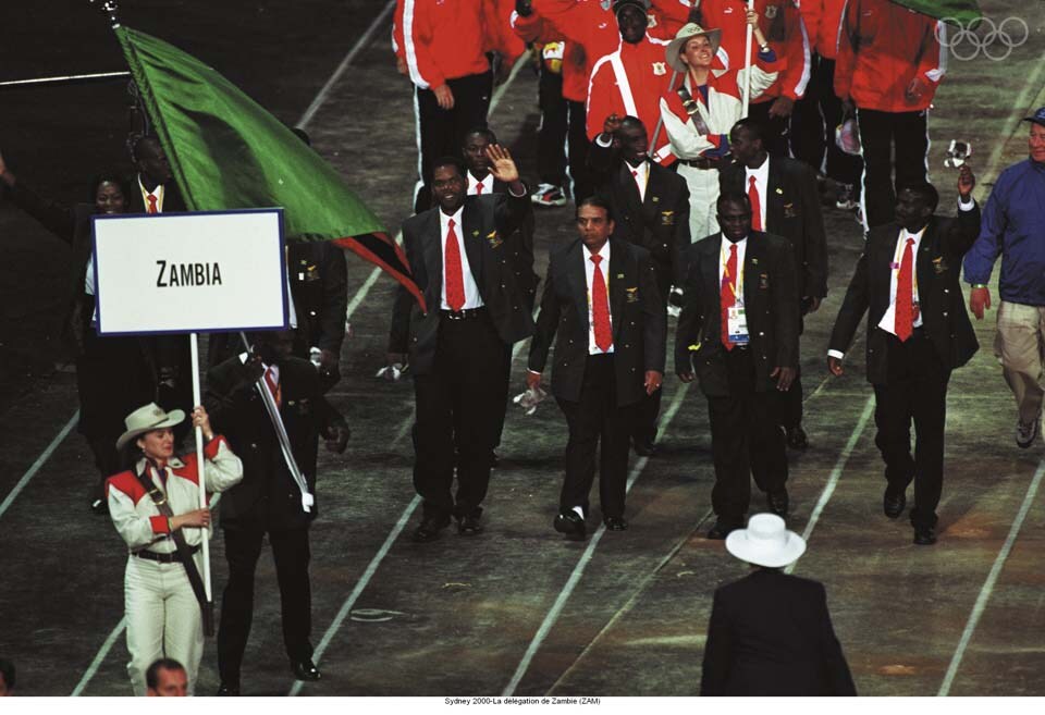 2000- Sydney, Australia. Zambia Olympic Games delegation