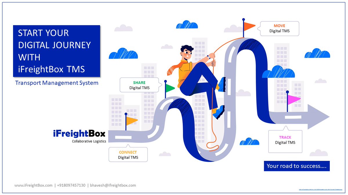 Job_Tracking's tweet image. Start your Digital Journey with iFreightBox TMS. Transport Management System. CONNECT | SHARE | MOVE | TRACK 
Your road to success...

Contact for Inquiry
iFreightBox.com | +918097457130 | bhavesh@ifreightbox.com

#transport #supplychain #logistics #transportation #fleet