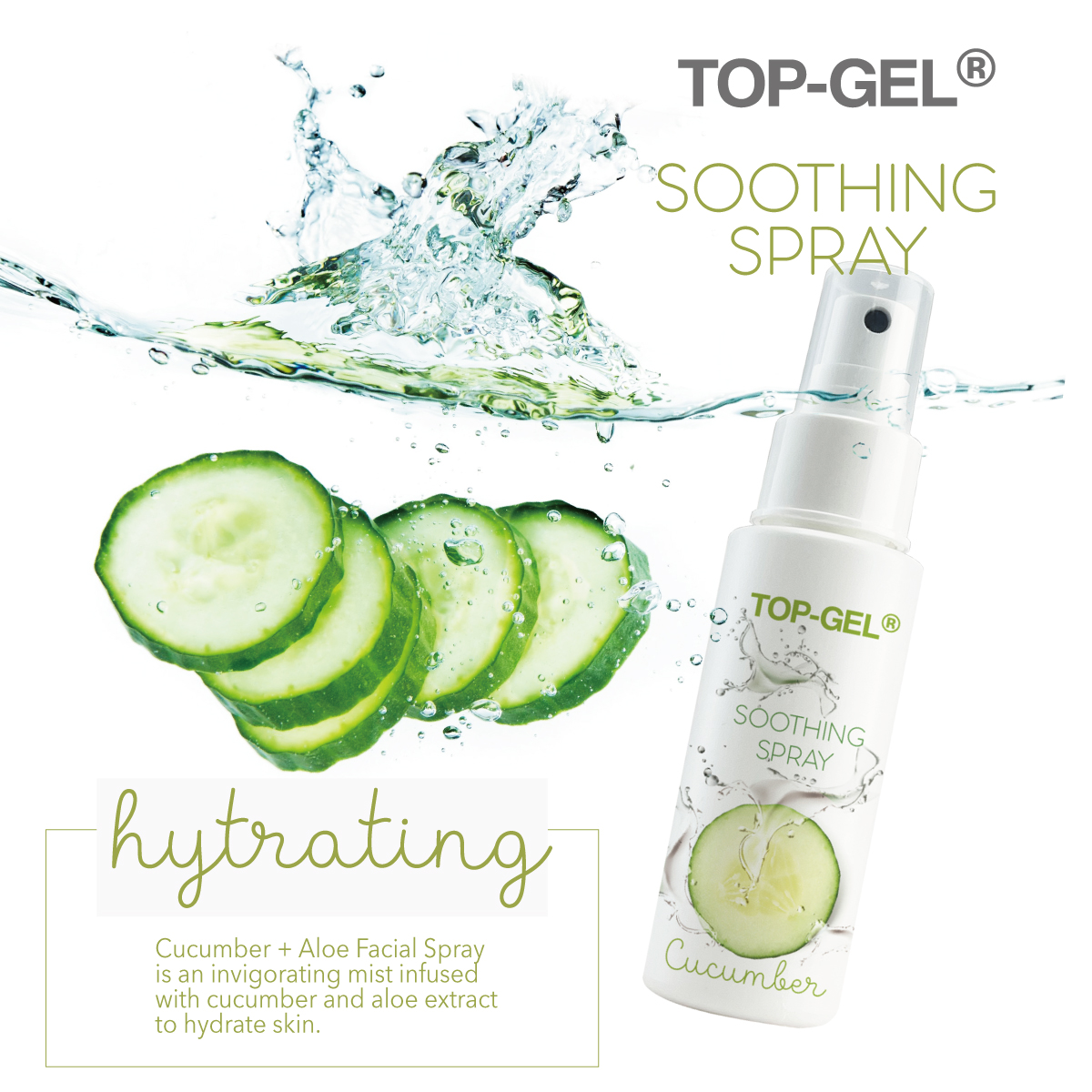 TopWellCosmetic's tweet photo. TOP-GEL Soothing Spray

Cucumber Facial Spray is an invigorating mist infused with cucumber and aloe extract to hydrate skin.

Watermelon Facial Spray is a soothing mist infused with watermelon extract to calm skin.

#soothingspray #cucumber #watermelon #Topiclear #TOPGEL https://t.co/qmG3Q8XXW0