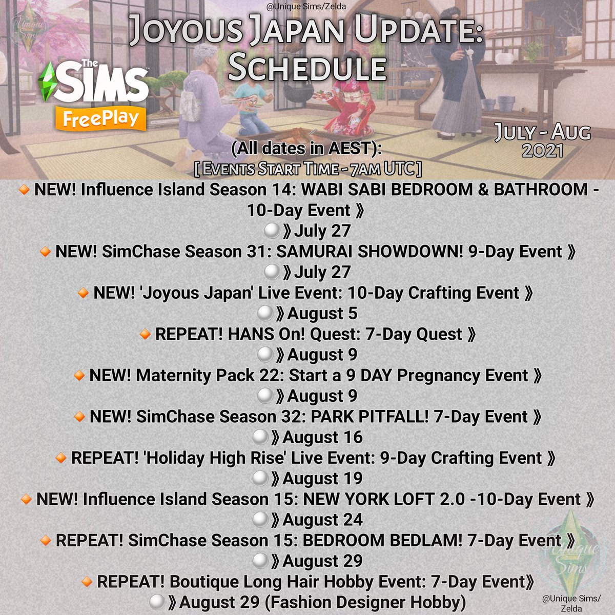 Unique Sims (UniqueSimsTSFP) Twitter