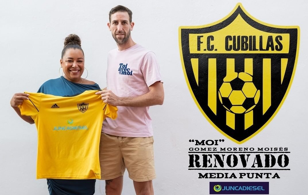 Armakhis's tweet photo. #DHS2 #FCcubillas
El Cubillas comienza a andar con la renovación de su míster @javi_vilaseca, el portero Lolo, el Mediapunta @moigomez10 y el delantero Piru.
#Temporada2021 https://t.co/KpVKOKZM3c