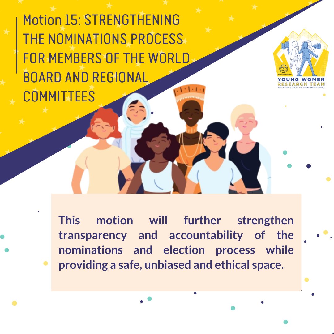 WAGGGSAsiaPac's tweet photo. Did you know that only 18% of the young women respondents were familiar with the nominations process for World Board and Regional Committee roles? 

Young women feel discouraged from going thru the nominations &amp; election process for leadership roles.

#Motion32 #YWRT #37WOCO https://t.co/Gnb9QsJ8mT