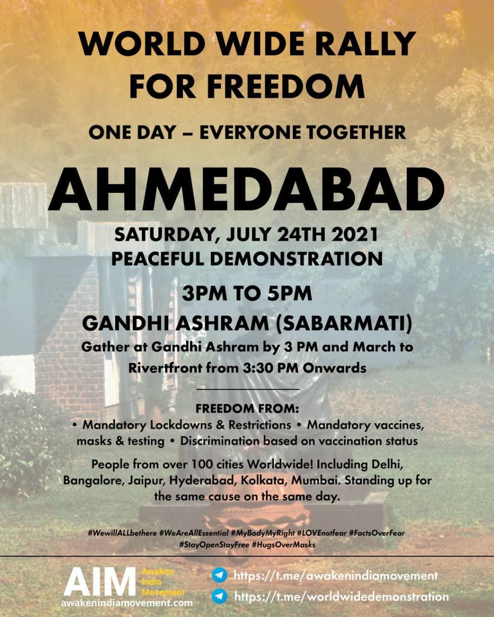 awakenindiamvmt's tweet photo. ๐ซ One Day To Go - India Rises Together ๐ซ
Tomorrow, Saturday, July 24th, people from all over the world are standing side by side for freedom and human rights. Let us know in the comments below if youโre going to be there and which city are you attending in. https://t.co/4rPZrWvwXO