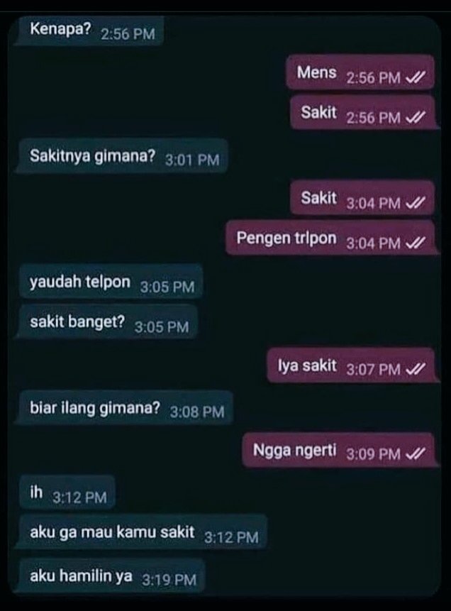 so sweet bet cowonya gamau liat cewenya sakit 🤧🥺