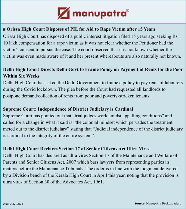manupatrainfo's tweet photo. #manupatra #news #updates #newsupdates #indianlaws #law #legal #latest #newsalert #lawtech #legaltech #lawtechnology  #delhihighcourt #orissahighcourt #districtjudiciary https://t.co/e9bNLk7soI