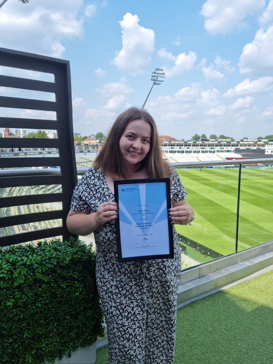 WytheJess's tweet photo. Had a fabulous time at the @BCUHELS awards yesterday afternoon! Over the moon to have left with one of the Professional Role Model Awards ☺💙 #IAMBCU #BCUHELS https://t.co/XeggK7UQLR