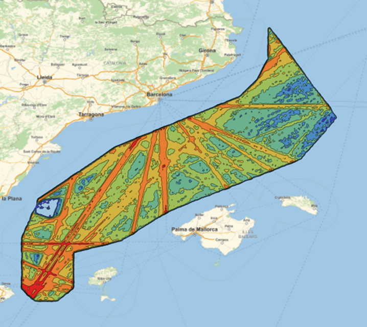 CEDEX_es's tweet photo. @mitecogob selecciona las zonas de estudio de especial interés para la conservación de cetáceos, @salvamentogob proporciona datos de posición de barcos navegando y el CEDEX realiza estudios de caracterización del tráfico marítimo⛴️ y determina la peligrosidad⚠️#CEPYC https://t.co/1o1CmBjokG