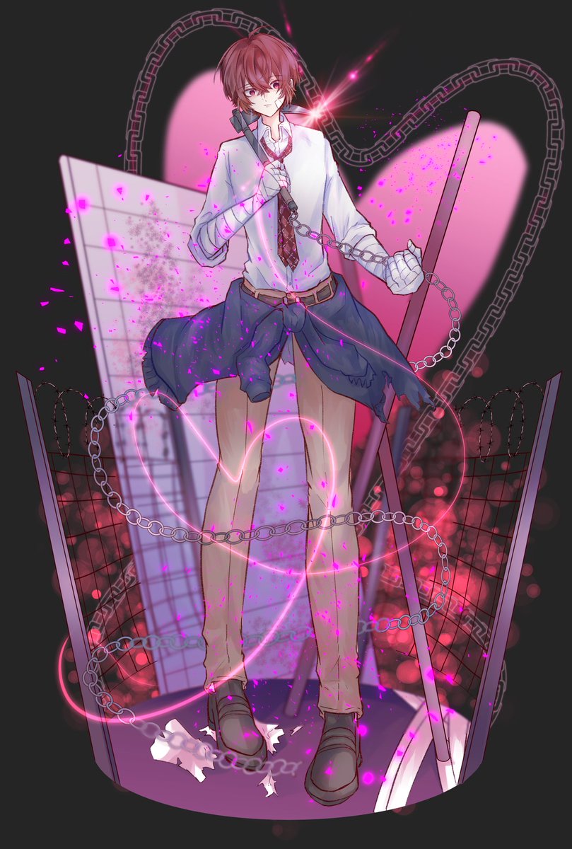 ソシャゲ立ち絵風シリーズ シザーナイフ 藍鍋のイラスト