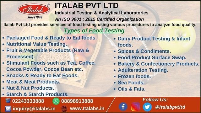 ItalabPvtltd's tweet photo. Italab Provides Food Testing Services All Over India.
Call: 022-43333888/08898913888
Email: inquiry@italabs.in
Website: https://t.co/1imL7Iqqsb
#Italab #foodtesting #foodtestinglab #foodtestingquality #foodsampletesting #foodqualitytesting #qualitytesting #testinglaboratory https://t.co/wJbN8I103V
