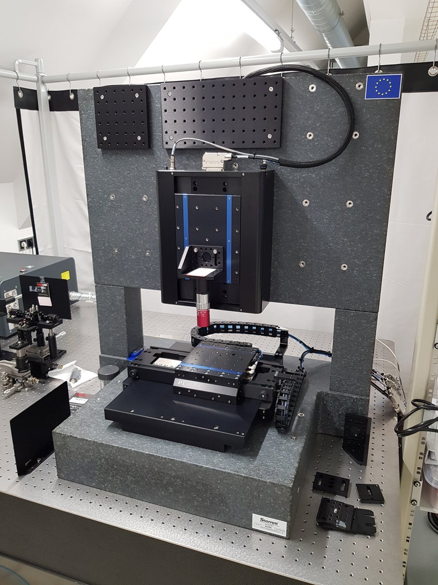 jurgenvanerps's tweet image. Ready for high-precision sample positioning and femtosecond laser microfabrication at the @BPhotVub @FlandersMake @VUBrussel #Photonics campus in Gooik thanks to the financial support of @INTERREG_NWE open innovation #Pilotline @OIP4NWE.