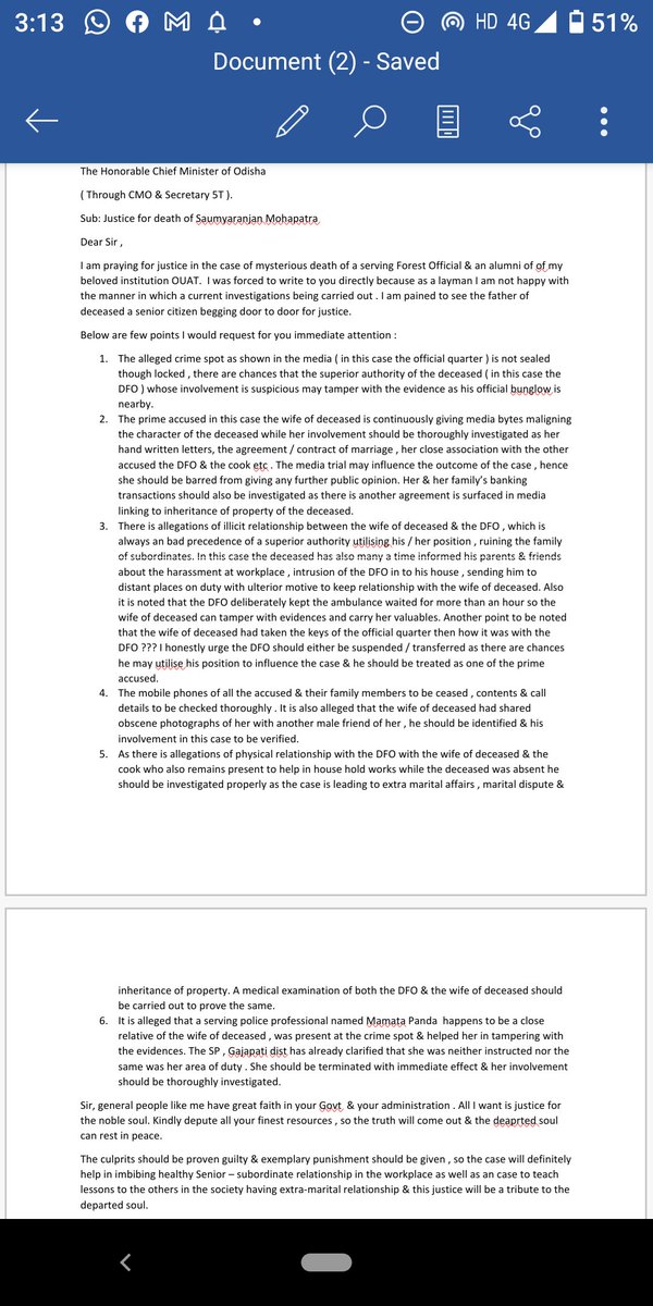 Anjan83JP's tweet image. @CMO_Odisha @MoSarkar5T @spgajapati @DGPOdisha Sir, I request for your urgent intervention to give  justice to #ACFSaumyaranjan a serving Forest officer of @ForestDeptt . @pccfodisha it&apos;s your duty sir to give justice to your personnel.