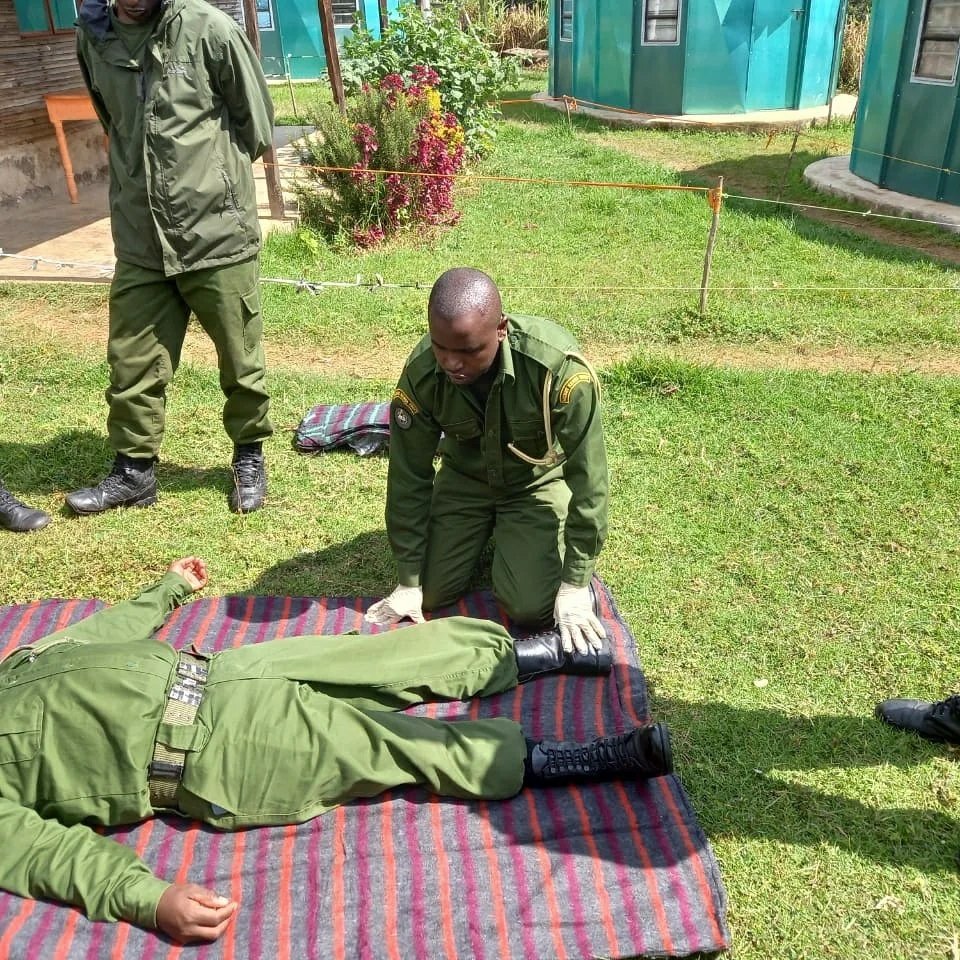 mountkenyatrust's tweet photo. A 10-man #MountKenyaTrust ranger team drawn from the Imenti Patrol Team & Joint Wildlife Protection Team underwent a two-day #RangersLifeSaver training conducted by our qualified trainers Martin, Robert &
#MKTPatrolTeam #rangerteam #forestconservation #rangers #rangertraining https://t.co/uwRQBTGHe7