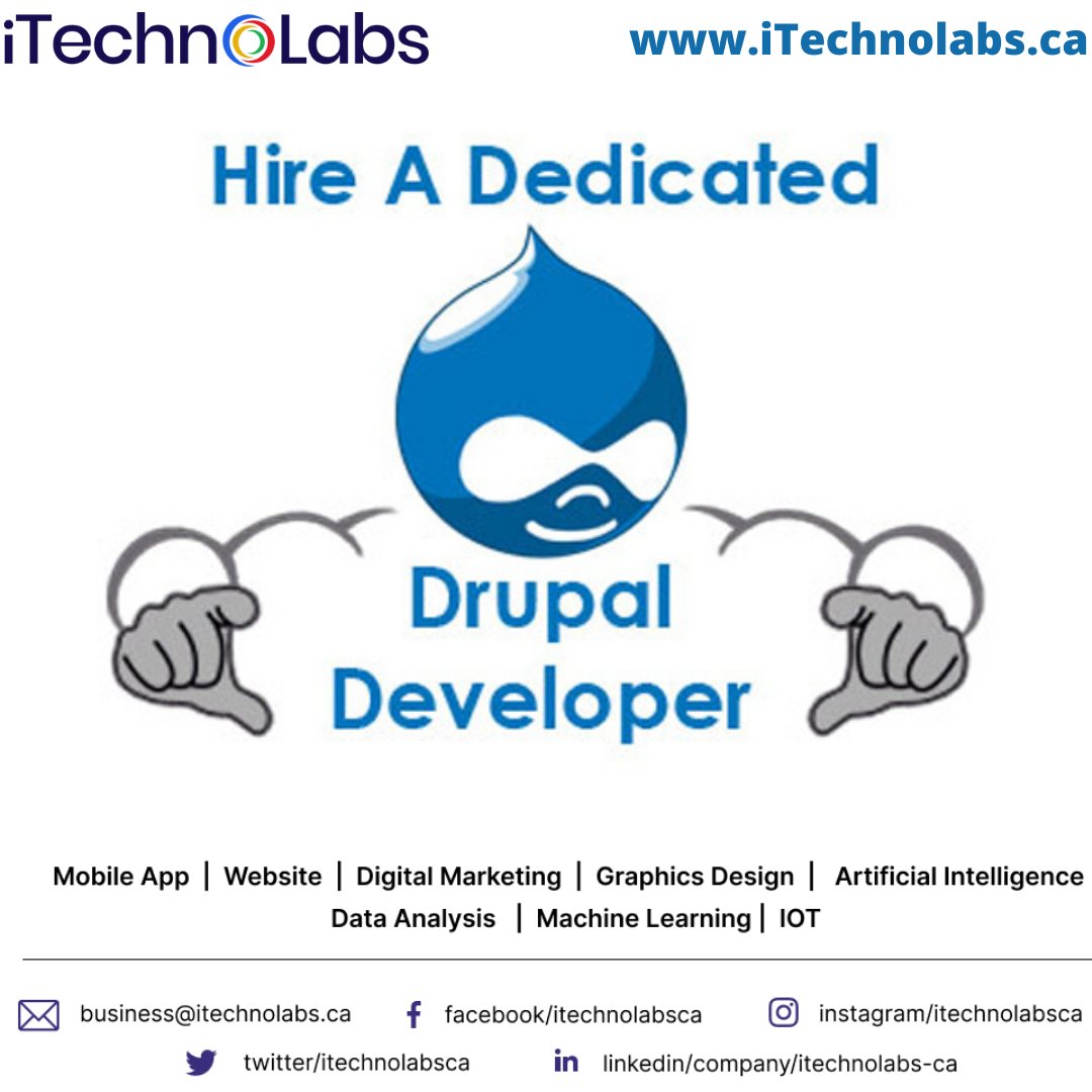 itechnolabsca's tweet photo. #Hire_Drupal_developer from #iTechnolabs to Create Custom Websites
business@iTechnolabs.ca
🌎: https://t.co/G1iyZMRlLG
#drupaldevelopmentcompany #hiredrupaldeveloper #dedicateddrupaldeveloper #fulltimedeveloper #drupaldeveloper #drupaldevelopmentcompany 
#OnDemanddrupaldeveloper https://t.co/l0eGjv7VsF
