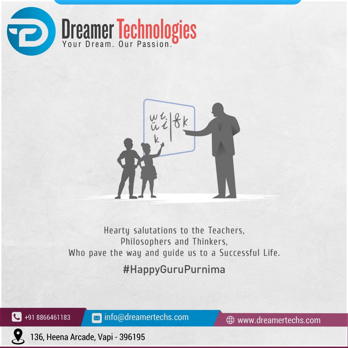 dreamertechs's tweet photo. The one who inspires, one who informs, one who guides, one who teaches… to all those Gurus.
Happy Guru Purnima! https://t.co/6shXMLhnOs