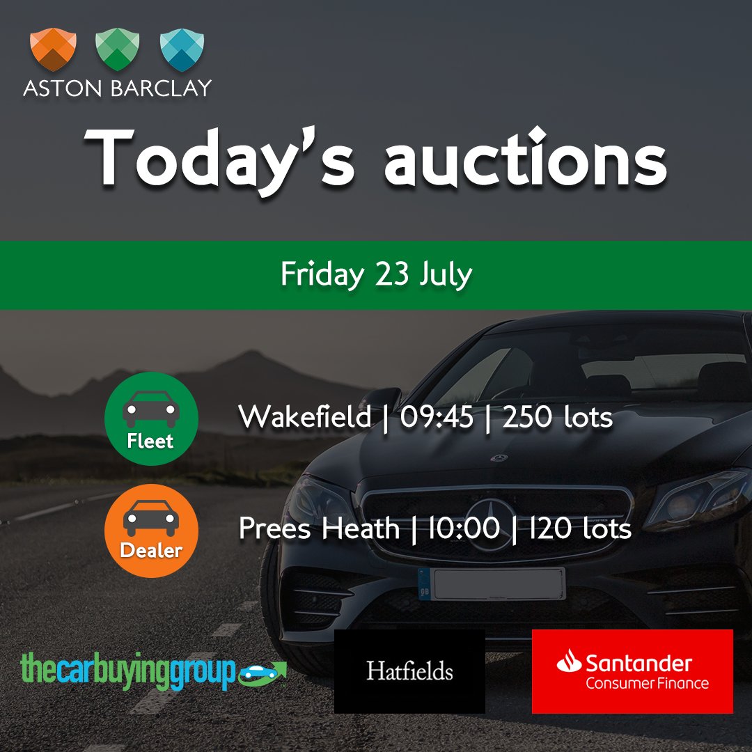 Today the Sports and Prestige section returns to Wakefield! There's a fantastic range of premium stock going under the hammer from top vendors, so join us online or in the hall from 10:00. ow.ly/l7jf50FzPAd

#AstonBarclay #UsedCars #UsedCarSale