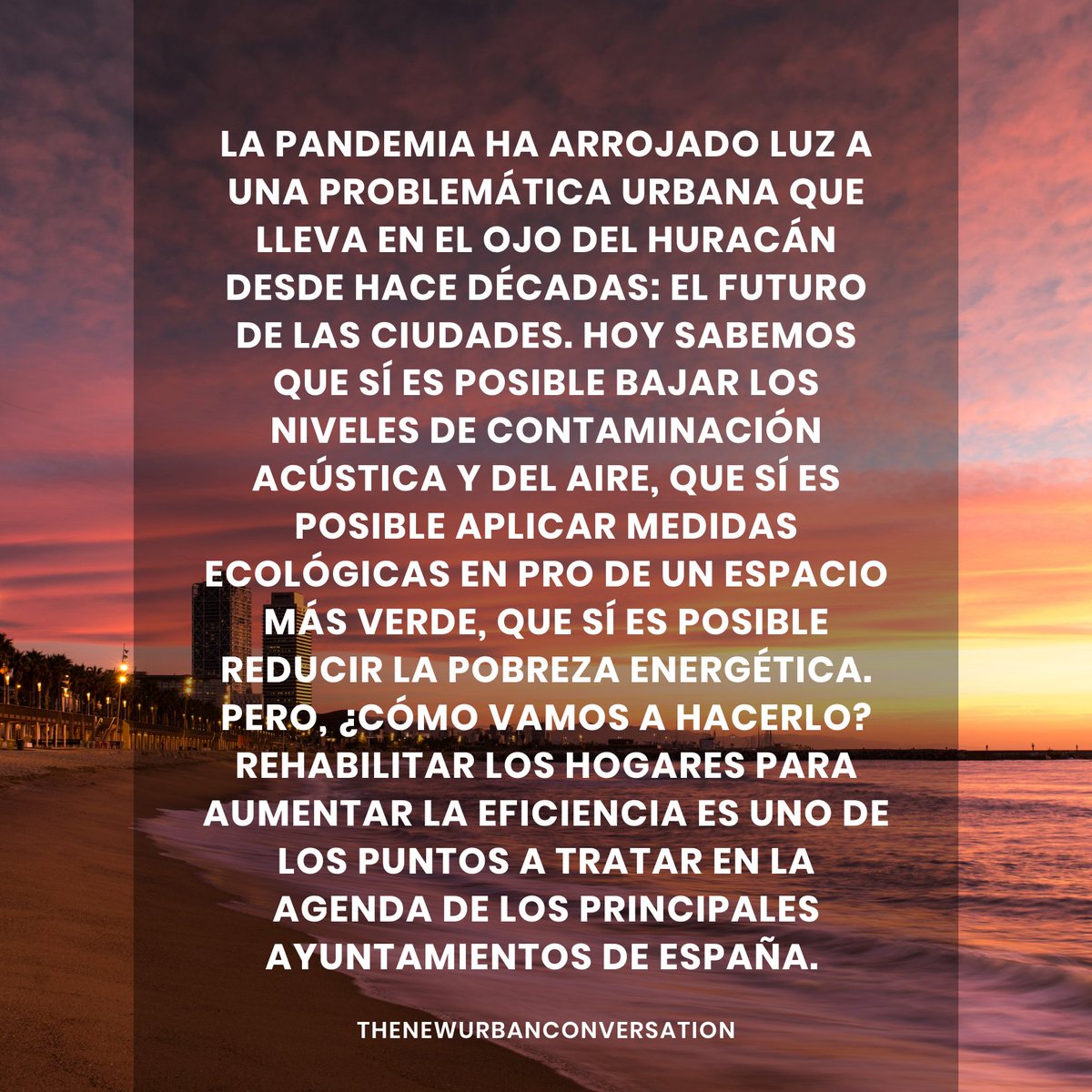 En el pasado debate que organizó la Comunidad Agora se habló sobre el futuro de las ciudades en una realidad post-covid.

#thenewurbanconversation #urban #urbanismo #arquitectura #ciudades #city #sostenible #renovable #reciclar #comunidadagora #reutilizar