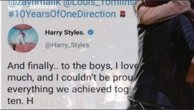 Kizzy06780108's tweet photo. It’s been a long, long journey, but we are so proud of how far you guys have all come. Thank you for the 11 astonishing years. One Directioners will never die.p.s. still love you guys though even if you guys are “together” or not.  #11YearsOfOneDirection #18MonthsMyAss https://t.co/yTB6lPDG5n