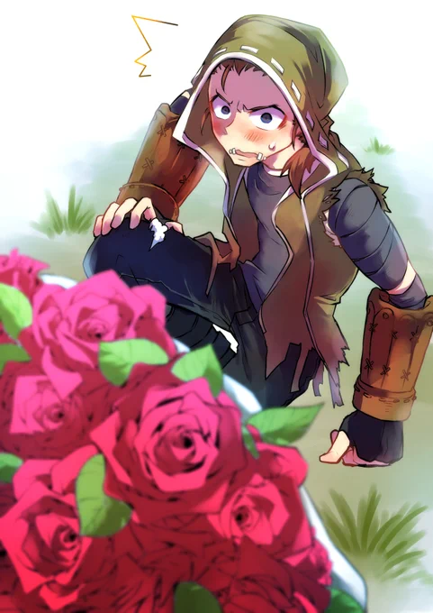 去年絵ゴメン!おめでとう…!! #ナワーブ・サベダー誕生祭2021 #ナワーブ君お誕生日おめでとう #傭兵誕生日2021