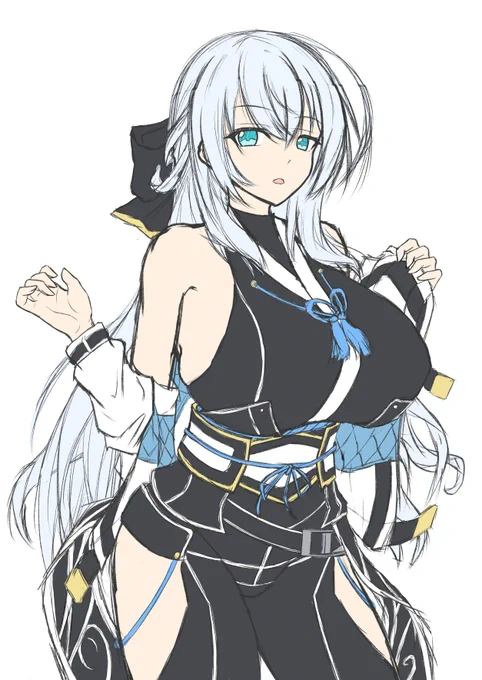 暑くなってきましたねなラフ 
