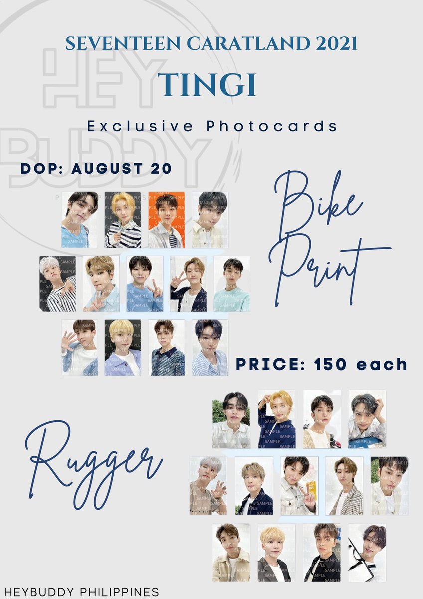 HELP RT / WTS / LFB 

#HeyBuddyPHGOs 

[SECURED] Caratland Rugger&BikePrint Shirt Photocards Tingi 

150 each 

DOP: August 20 
ETA: September 

ORDER HERE: cognitoforms.com/HEYBUDDYPH/car…