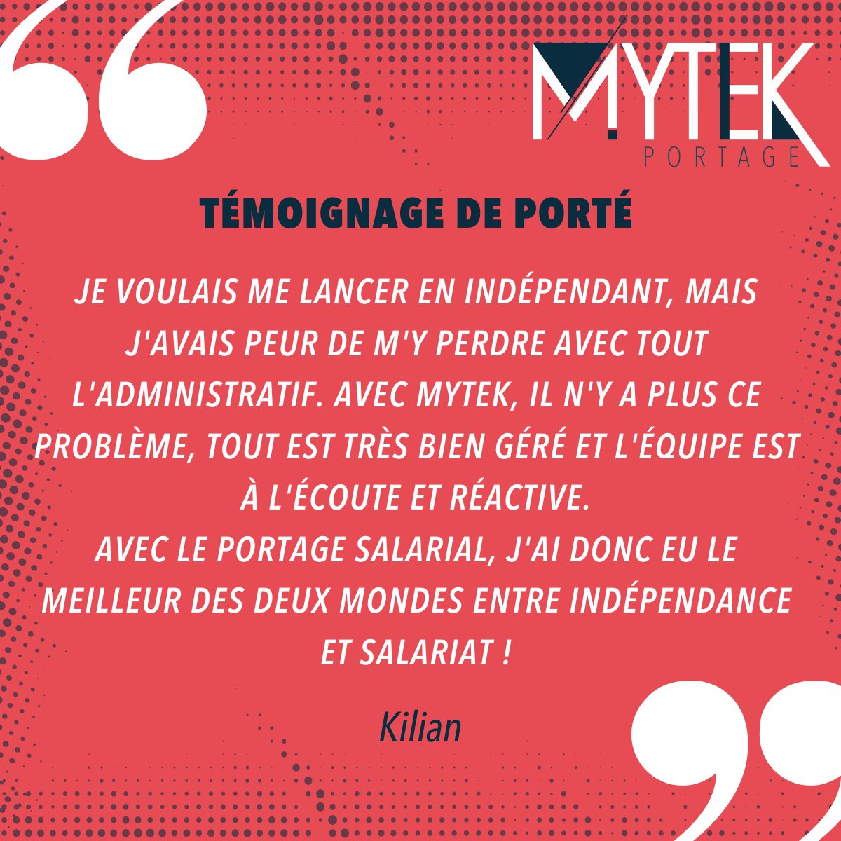 MytekPortage's tweet photo. Profitez de vos #Vacances pour réfléchir à vos projets de la #rentrée. 🏖️Si vous envisagez de vous lancer en tant que #freelance, voici le #témoignage de Kilian qui a débuté son activité grâce au #portagesalarial 🚀 https://t.co/xxl3bY5Uh6