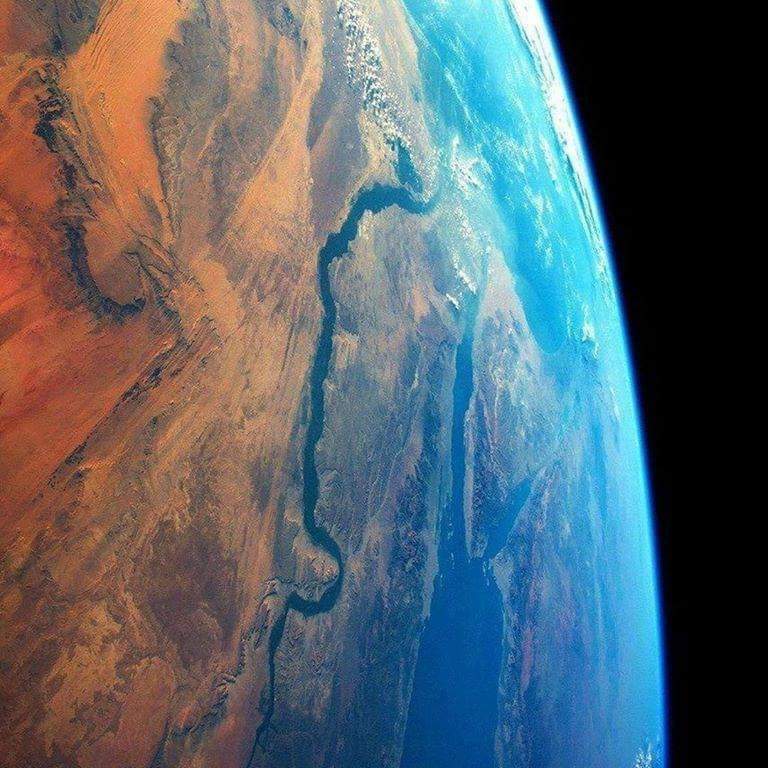 The Nile River taken from the ISS...