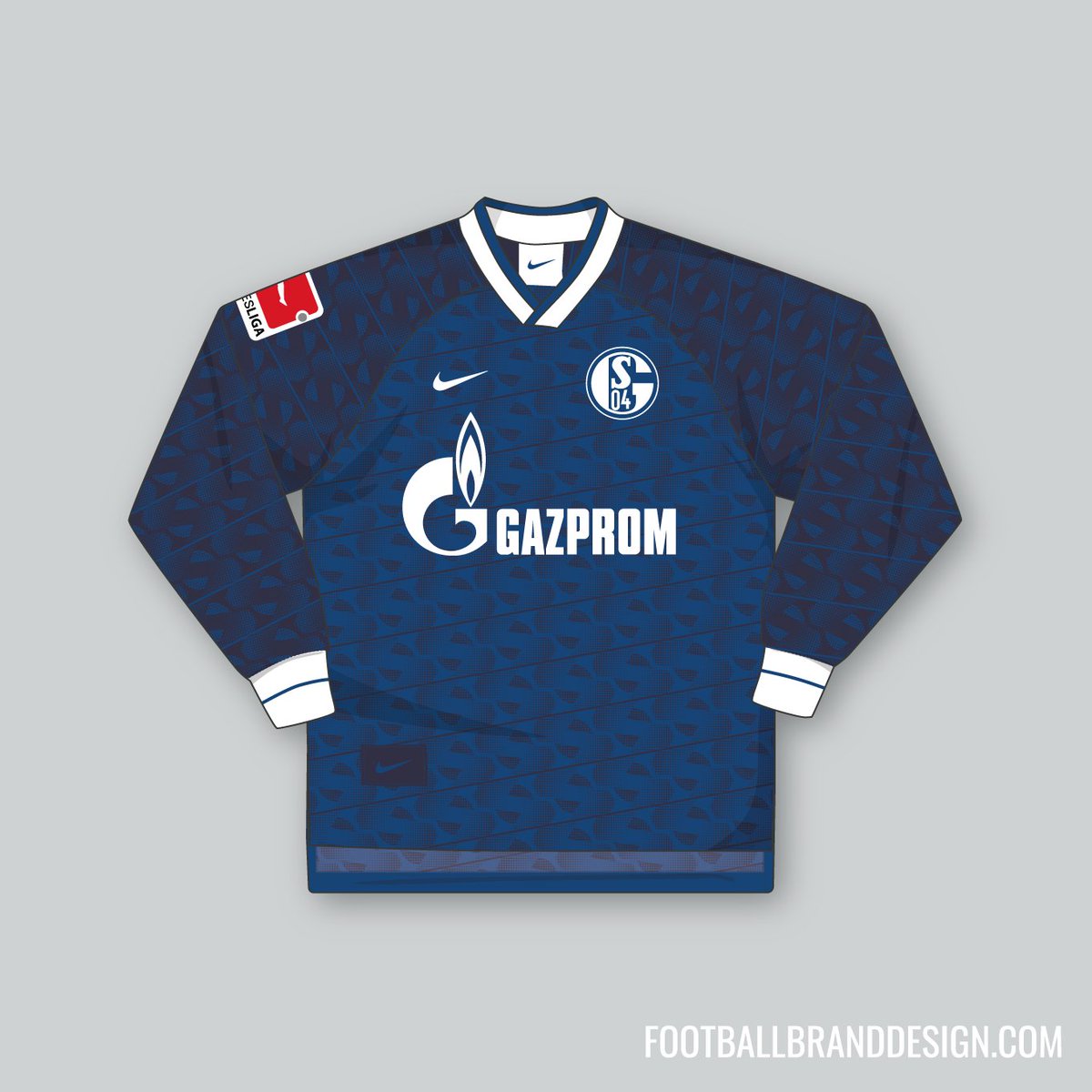 SvanteIvar's tweet image. Had to try out a few new pattern ideas 🙂 Concept kits for @s04_en. Home, Away, CL &amp;amp; GK versions 🔵⚪️ #kitdesign #sparkdesignacademy