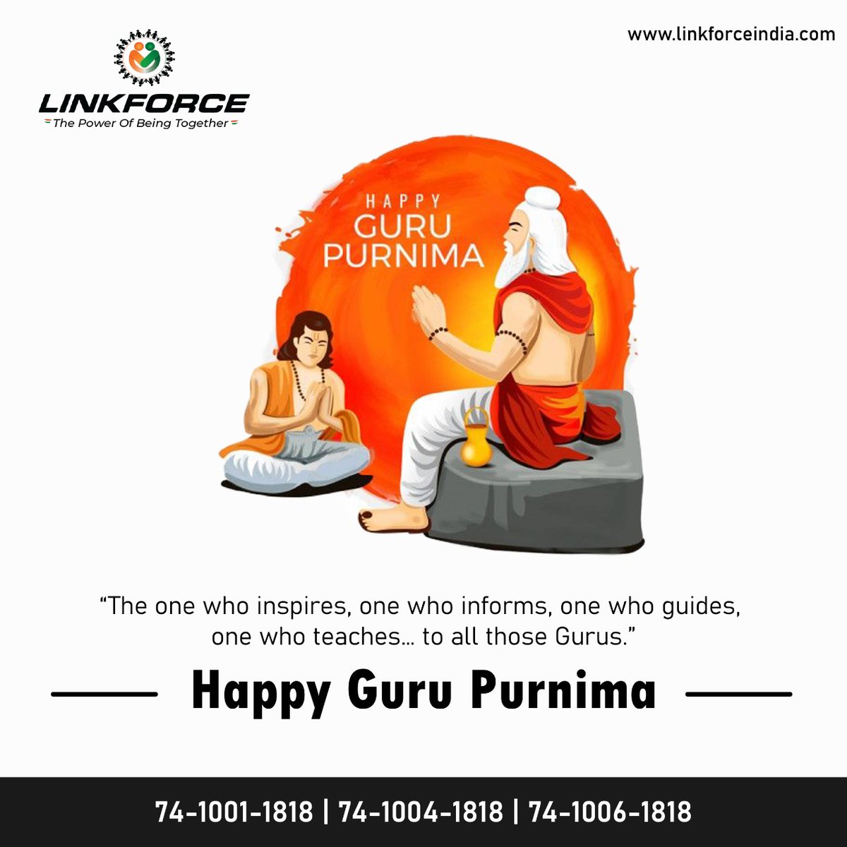 LinkForce_'s tweet image. 💫 The one who inspires, one who informs, one who guides, one who teaches... to all those Gurus.💫
🧑‍🏫LinkForce wish you Happy Guru Purnima 
guruportraits #guruports #gurupournima #gurupoojai #gurupornima🙏 #gurupornimaspecial #gurupoornima🙏 #gurupooja #gurupontianak #gurupoonia