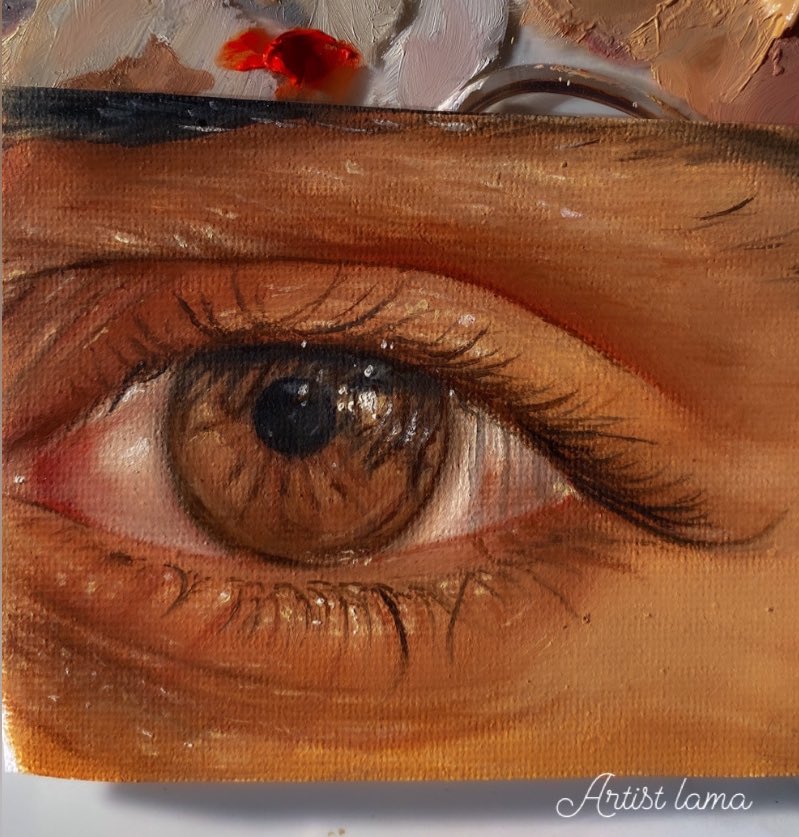 llmaxa's tweet image. the painting       vs          the palette