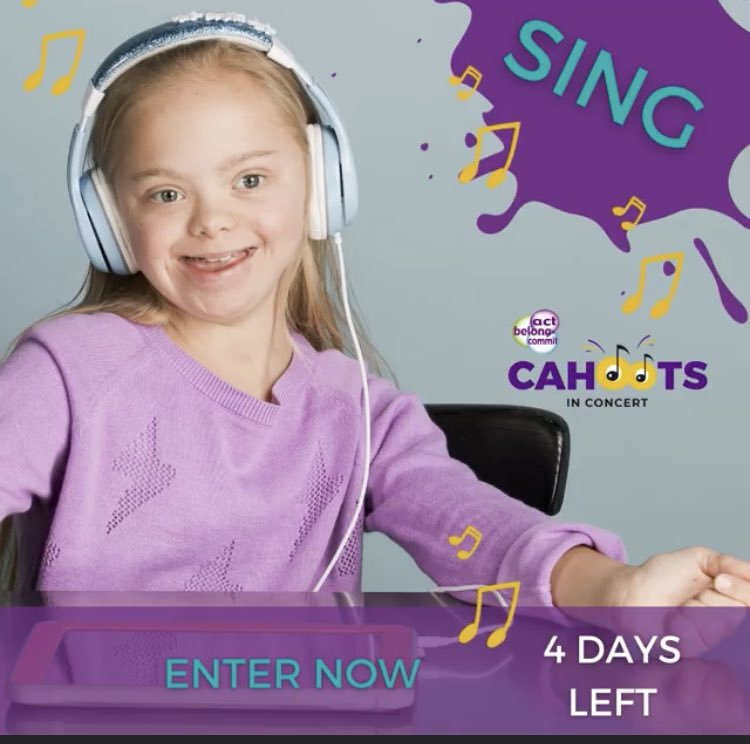 4 days left  to perform in a professional studio 🎤  

Enter here: cahoots.org.au/cahoo.../cahoo…

Registrations close: 15th July 2021
Act Belong Commit Cahoots in Concert.
