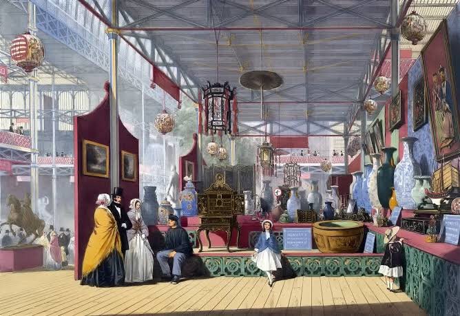 日本のオフィシャルな万博初参加は1867年のパリ万博ですが、日本の漆器や絹織物、飾り棚などは1851年のロンドン万博でも展示されていたそうです。

展示場所は清国会場でごっちゃになっていたそうですが…