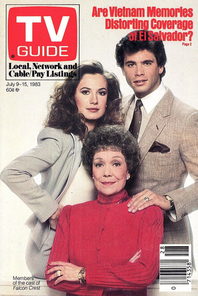 TV Guide Cover, July 9–15, 1983: Jane Wyman, Ana Alicia and Lorenzo Lamas o...