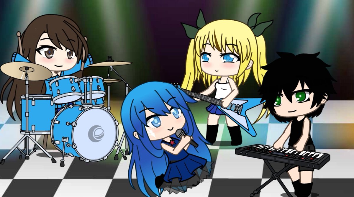 Evildeadfan102's tweet image. If my Lumica main characters were in a band 🤣
Annabelle on drums.
Kati on guitar.
Luke on keyboard.
Lucy is the singer.

#lumica #gachalife #lukemaple #lucyharmica #annabellelavish #katilovely #music