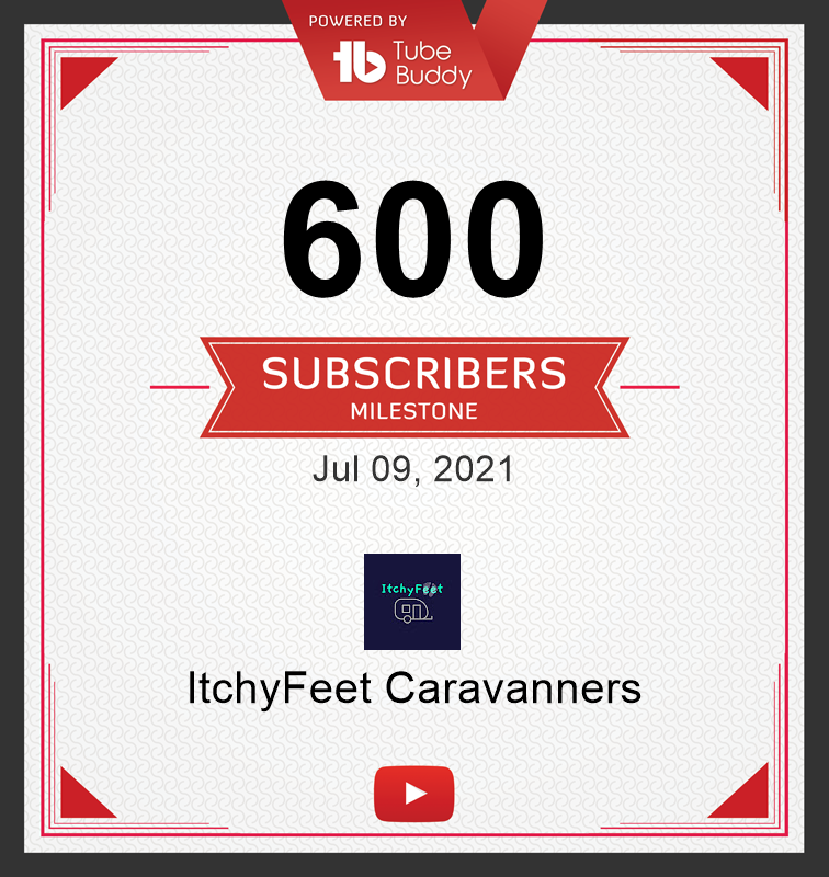 Wow we have reached 600 Subscribers on Youtube!!, Thank you so much for all of your support,comments and to everyone who has subscribed it is really appreciated and helps our lil channel to grow, I must add a huge thanks to Graham <a href="/CaravanVlogger/">Caravan Vlogger</a> for the shout out and support xx