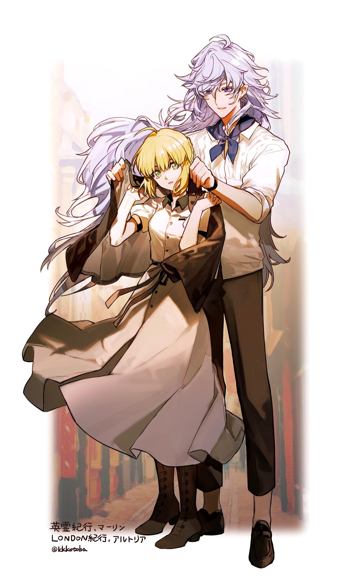 マーリンさま専用 七五三髪飾りセット ぼかしブルー×桜色 6-64