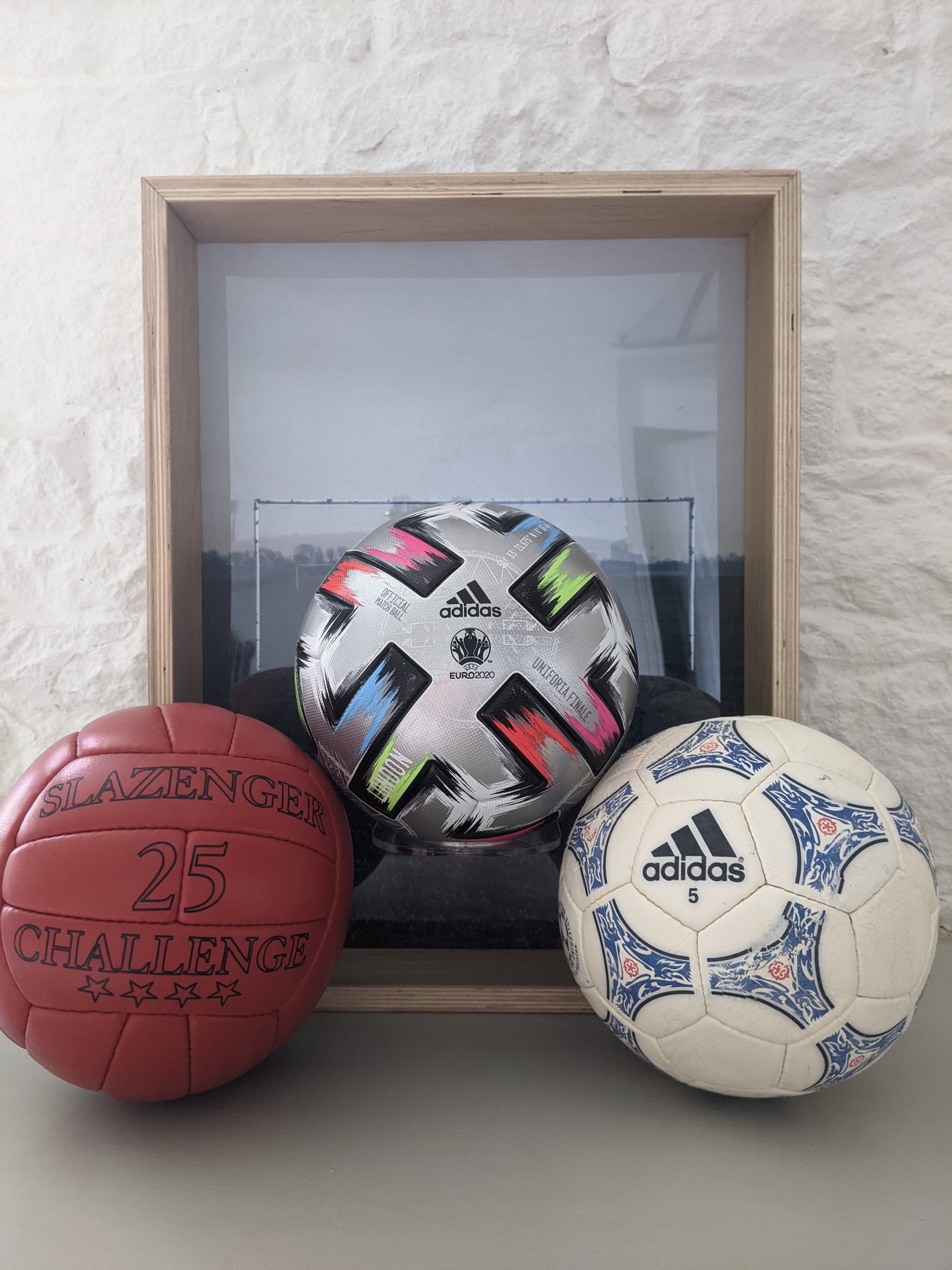 Matchball Displays on Twitter: "Wembley finals ball collection.... Slazenger Challenge Adidas Questra Europa Adidas Uniforia Finale #Euro2020Final https://t.co/M3ZHPWGVCn" / Twitter