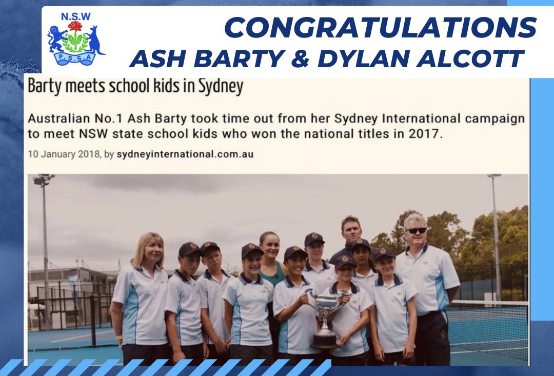 10/1/2018 Ash Barty pictured centre back, took time out of her schedule to congratulate our winning tennis team - today we congratulate Ash and Dylan Alcott on their success at Wimbledon. 🎾 🏆🏆 #inspirational