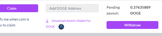 KeralaSuraj's tweet photo. @praetorius88 @RondineiJulio @PipeFlare This happened me to for 2 months. The only way to see your balance is by removing the withdrawal address. After that whenever your pending payout has 1 Doge then add your address &amp; withdraw it. After withdrawal remove the address. I think it will work. Look at the screenshot. https://t.co/hQ5ZeOmrkC
