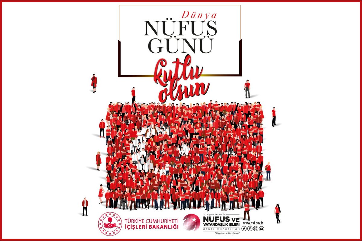 #HayatınızınHerAnında #11TemmuzDünyaNüfusGünü
#NüfusAilesi
#İyikiNüfusçuyuz